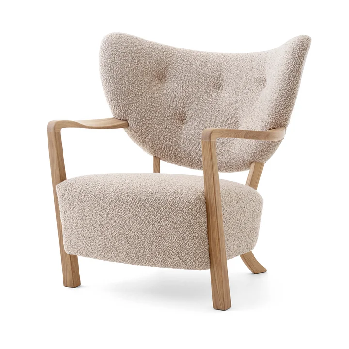 Wulff ATD2 Loungestoel, geolied eiken / beige ( Karakorum 003 ) van & Tradition