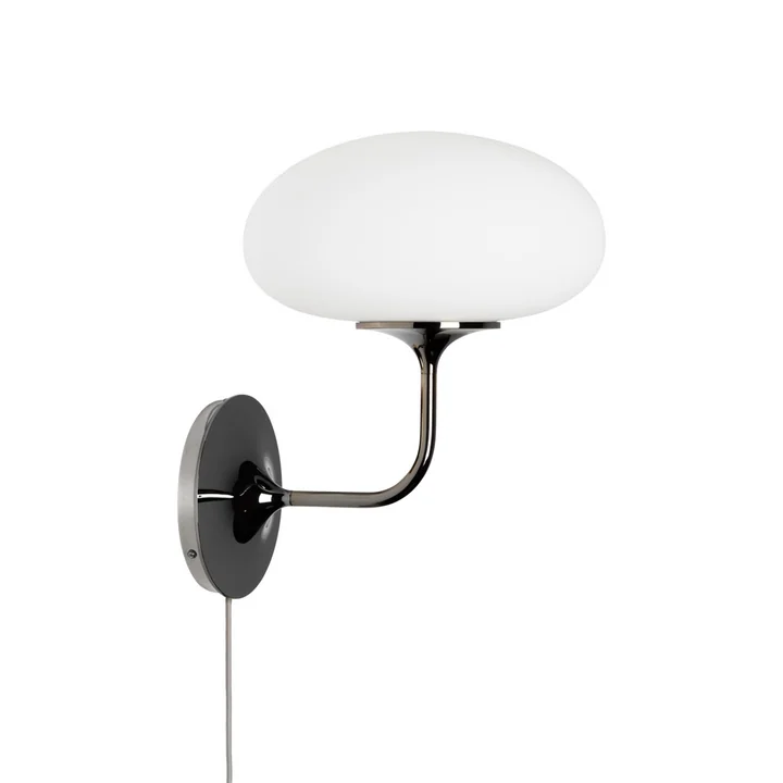 Stemlite Wandlamp, Ø 32 cm, zwart / chroom by Gubi