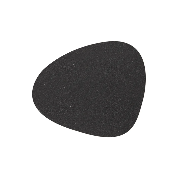 Lind DNA - Placemat Curve S 24 x 28 cm, Kern gemêleerd antraciet