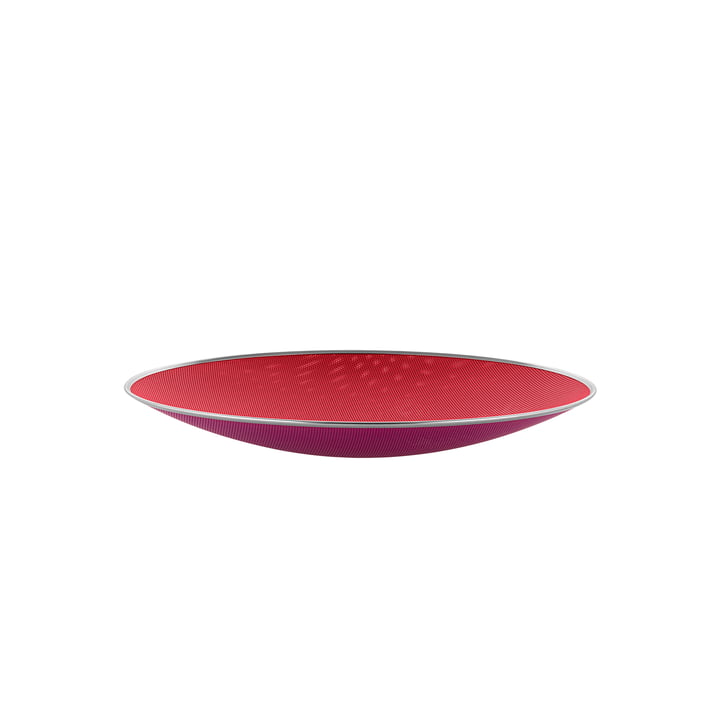Cohncave Schaal van Alessi met de diameter Ø 33 cm in de kleur rood