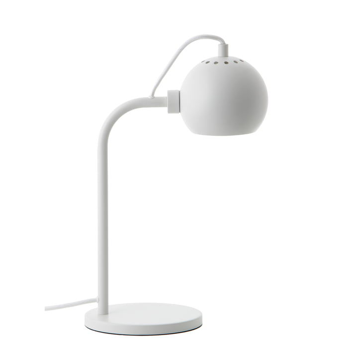 Ball Single Tafellamp, wit mat van Frandsen