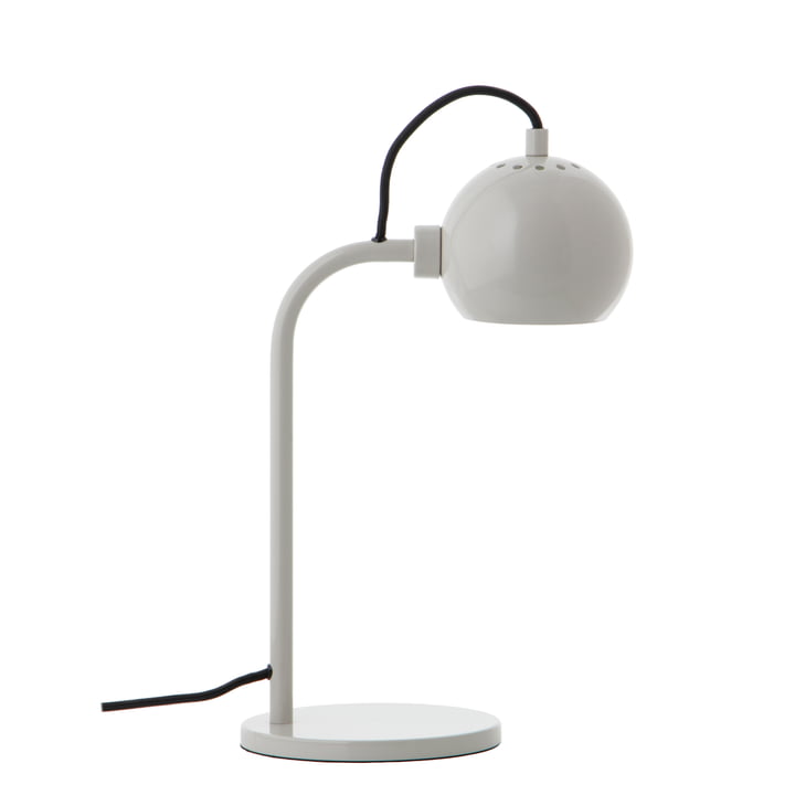 Ball Single Tafellamp, lichtgrijs glanzend by Frandsen