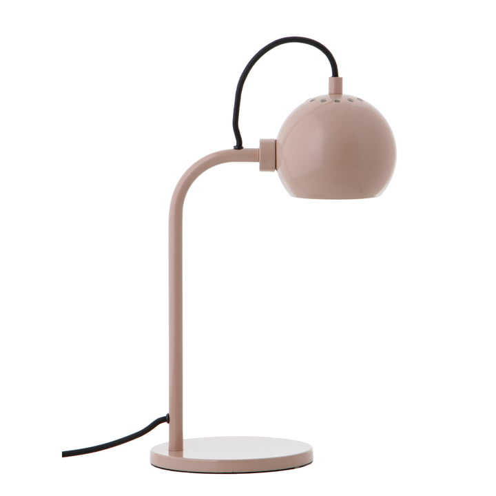 Ball Single Tafellamp, nude glanzend by Frandsen