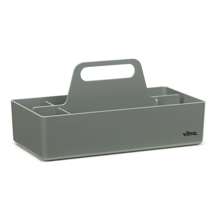 Storage Toolbox gerecycled, mosgrijs van Vitra