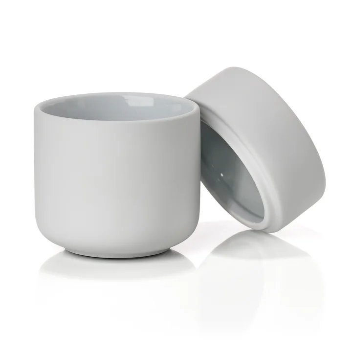 Ume Pot met deksel van Zone Denmark in soft grey