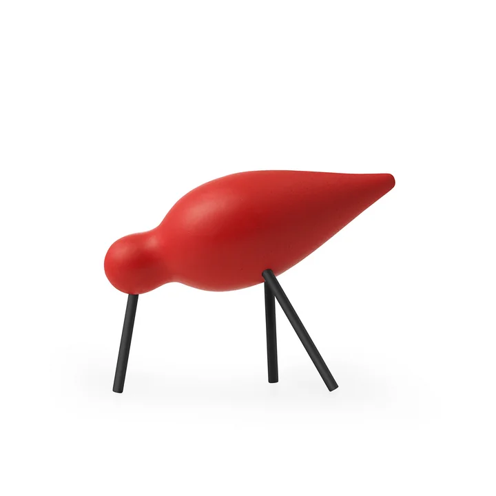 Shorebird medium van Normann Copenhagen in het rood