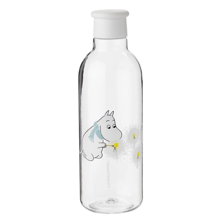 De Drink-It Moomin waterfles 0,75 l van Rig-Tig by Stelton in frost