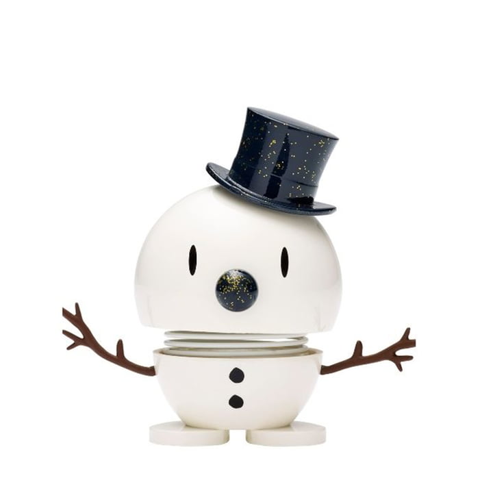 Snowman, klein / wit / blauw van Hoptimist