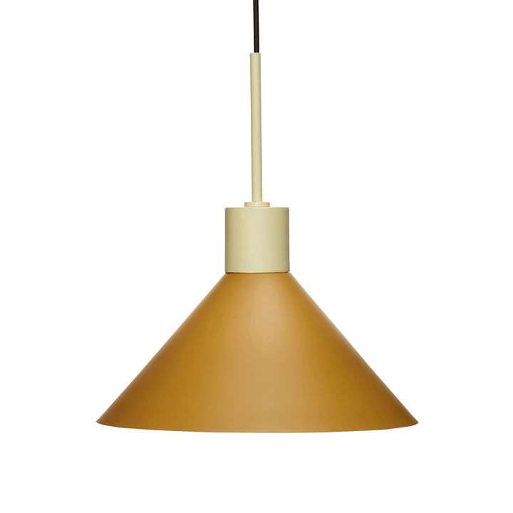 Metalen hanglamp van Hübsch Interior in zand/bruin