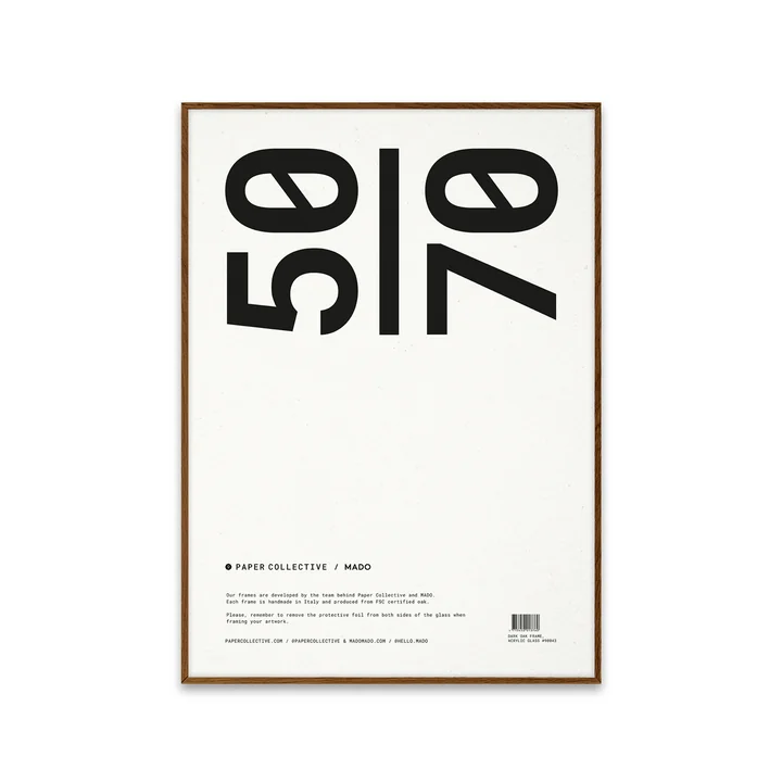 Paper Collective Fotolijst 50 x 70 cm uit in donker eiken