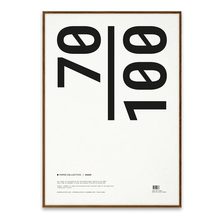 Paper Collective Fotolijst 70 x 100 cm uit in donker eiken