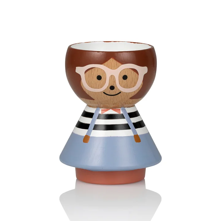 Bordfolk Eierdopje meisje van Lucie Kaas in Miranda