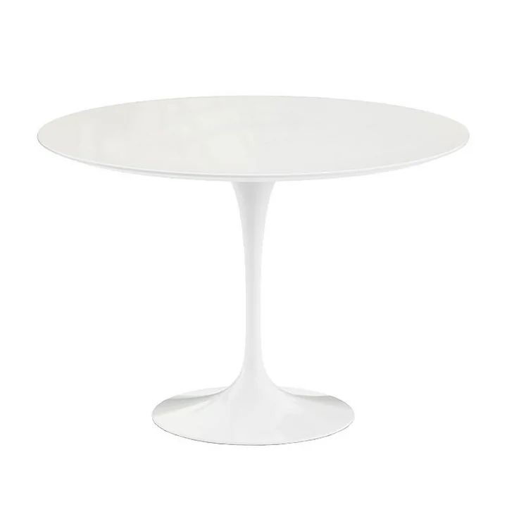 Knoll - Buiten Saarinen Buitentafel, Ø 107 cm, wit