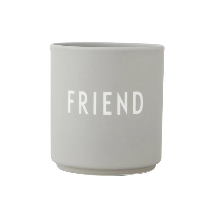 AJ Favourite Porseleinen mok van Design Letters Friend in / koel grijs