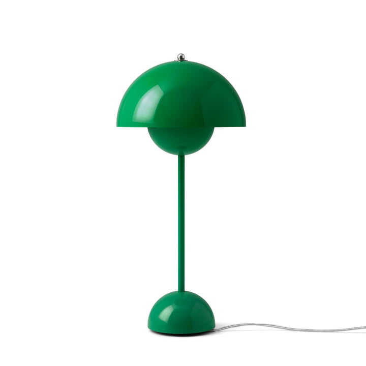 FlowerPot tafellamp VP3 van & Tradition in het kleurensignaal groen