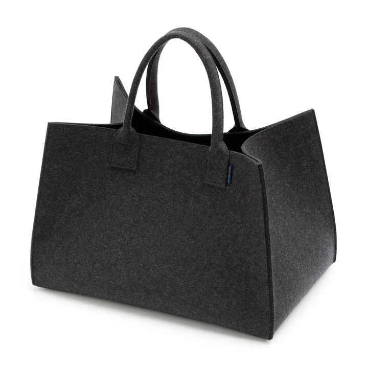 Big Vilten mand met 2 handvaten van Hey Sign in grafiet