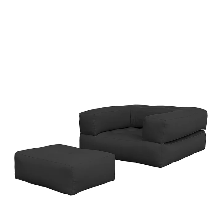 Cube Slaapstoel 90 x 190 cm van Karup Design in donkergrijs