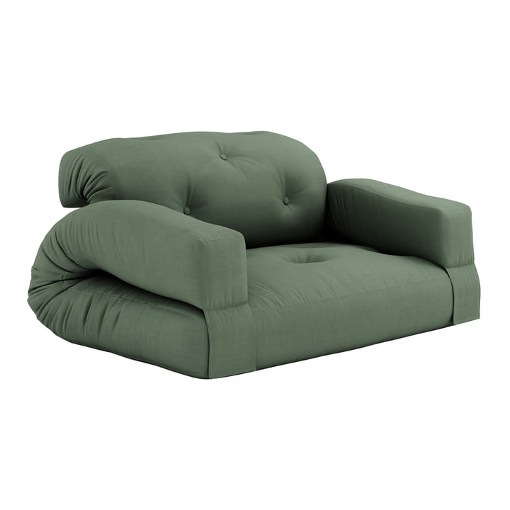 Hippo Sofa 140 x 200 cm van Karup Design in olijfgroen