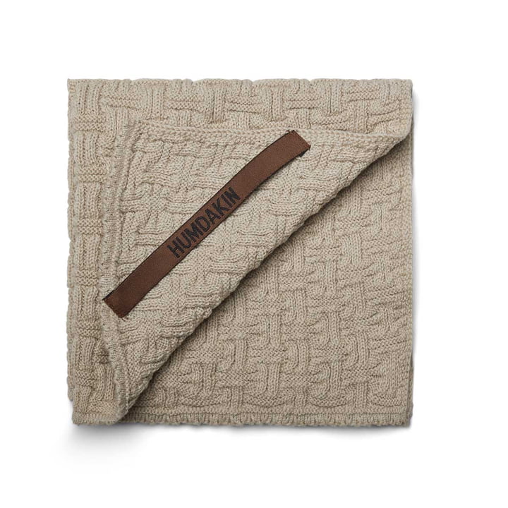 Nordic Vaatdoek, 28 x 28 cm van Humdakin in light stone (set van 2)