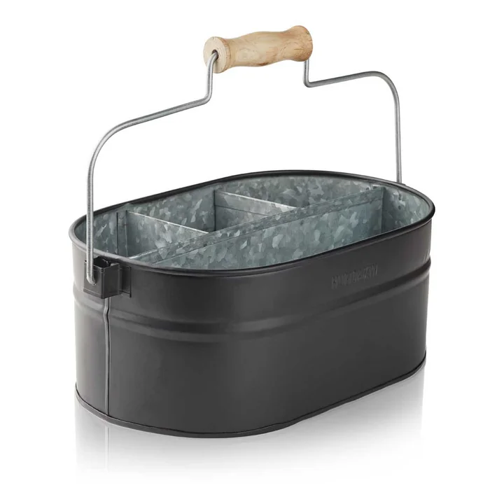 Utensiliëncontainer, 30 x 19 x 13 cm van Humdakin in zwart