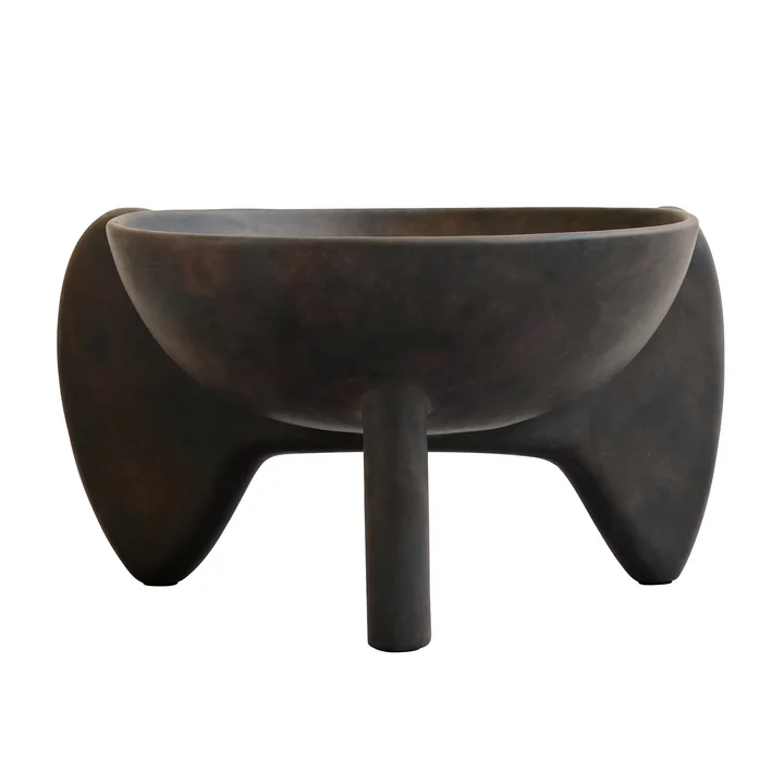 Wing Big bowl van 101 Copenhagen in koffie / donkerbruin