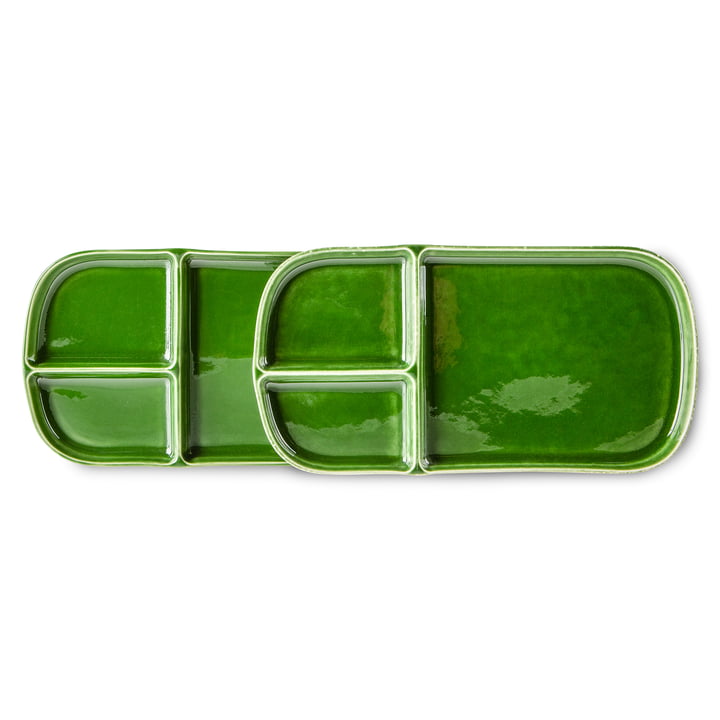 Emeralds Serveerschaal van HKliving in de kleur groen