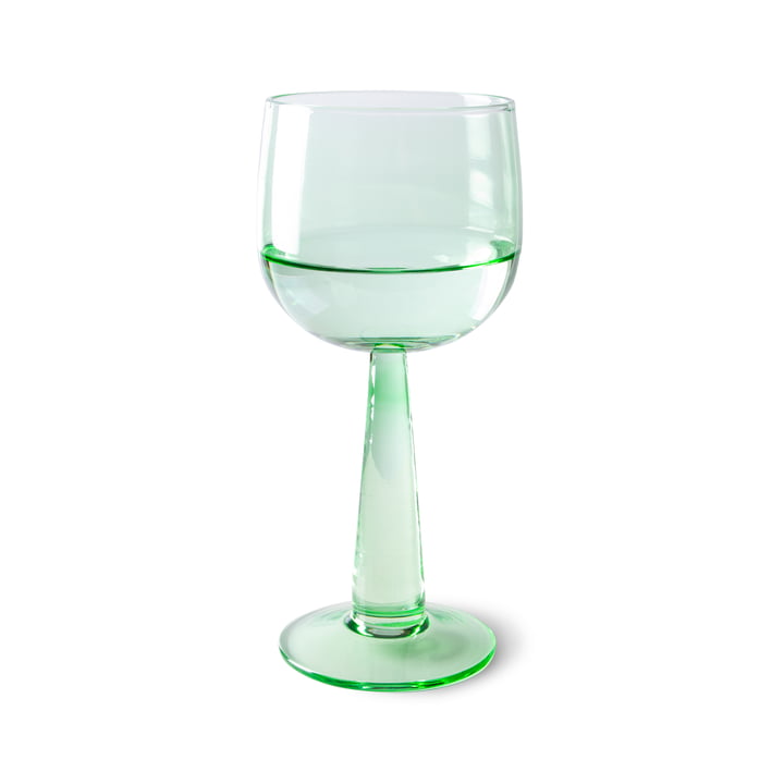 Emeralds Wijnglas van HKliving in de kleur fern green