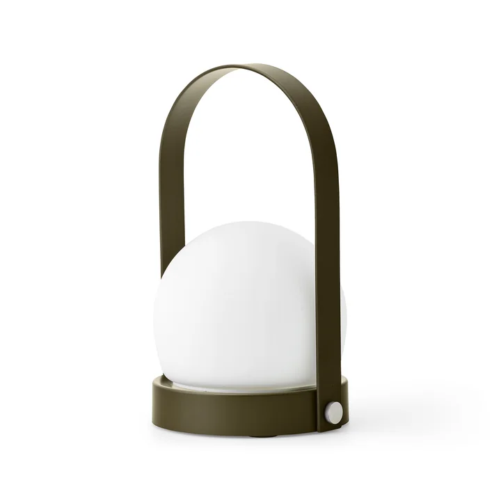 Carrie Batterij tafellamp, olijfgroen van Audo