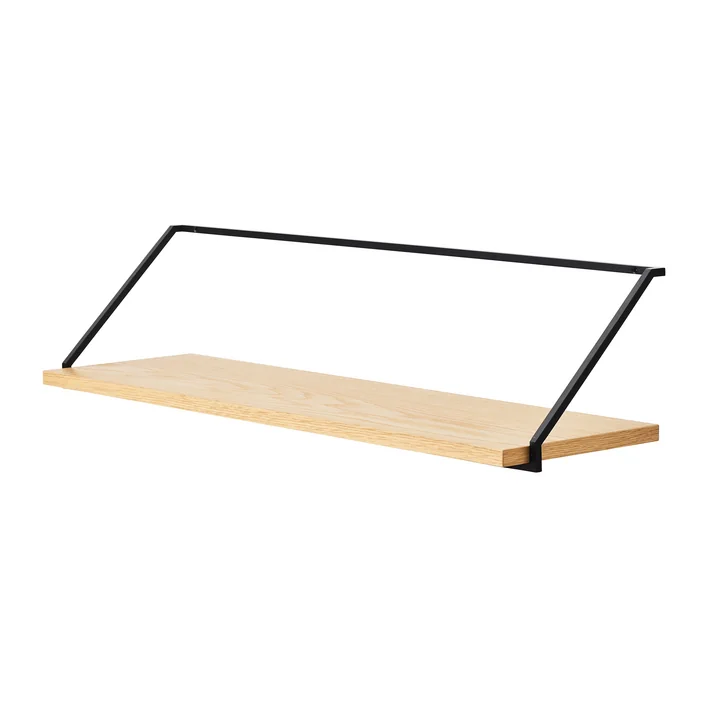 Rail Wandplank, 25 x 95 cm, natuurlijke eik van Audo