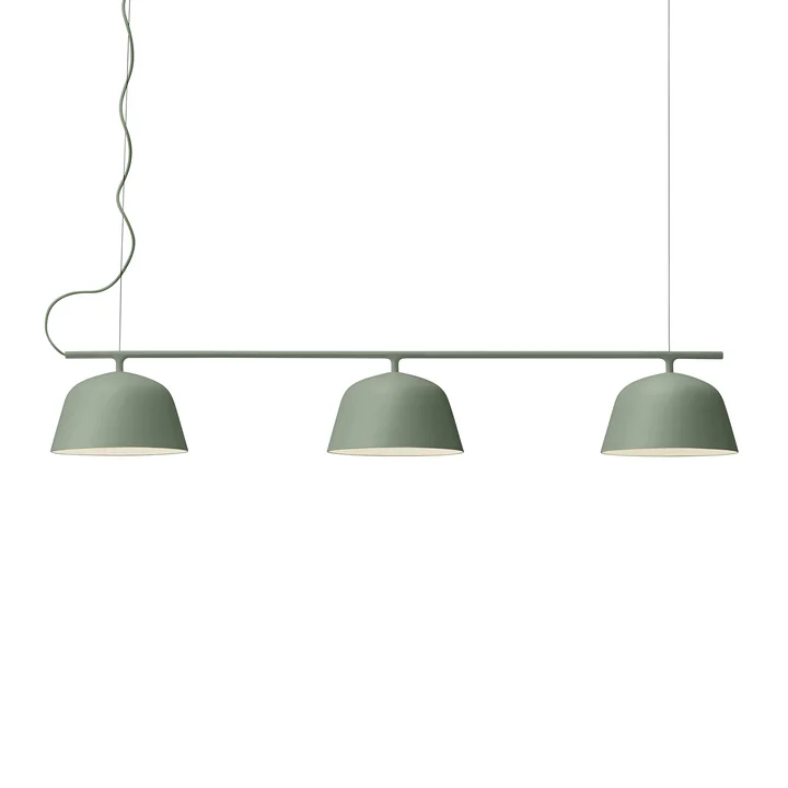 Ambit Rail Hanglamp van Muuto in de kleur dusty green