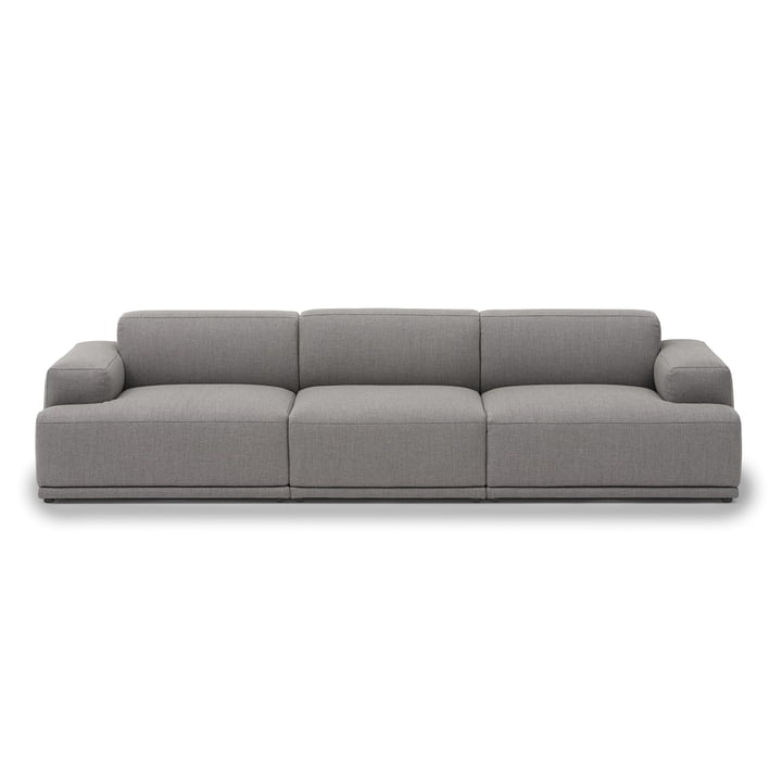 Connect Soft Modular Sofa 3-zits configuratie 1 van Muuto in de uitvoering Re-Wool 128