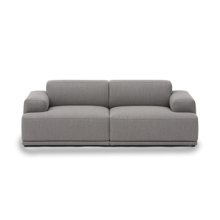 Connect Soft Modular Sofa 2-zits configuratie 1 van Muuto in de uitvoering Re-Wool 128