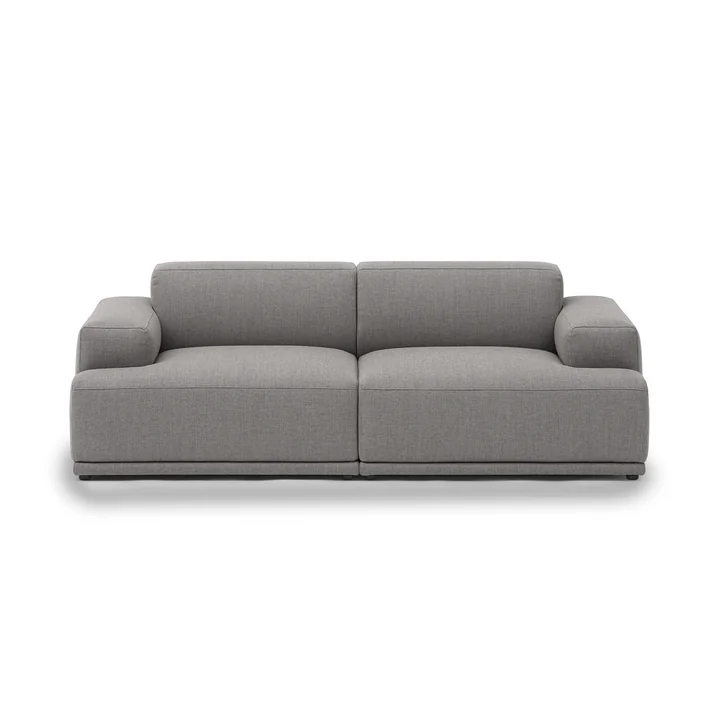 Connect Soft Modular Sofa 2-zits configuratie 1 van Muuto in de uitvoering Re-Wool 128