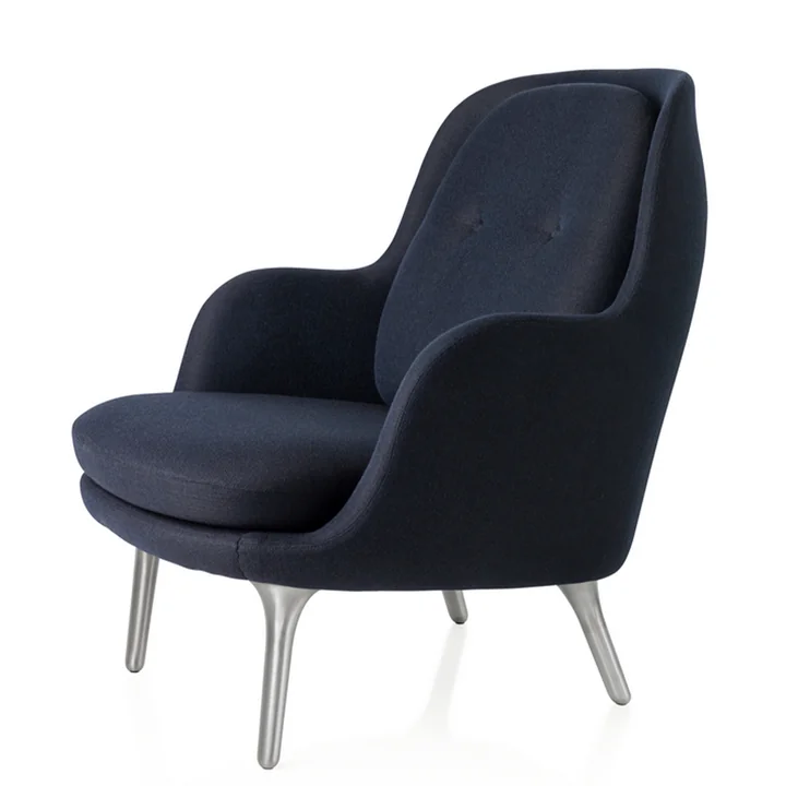 Fri Fauteuil van Fri tz Hansen in de kleur donkerblauw