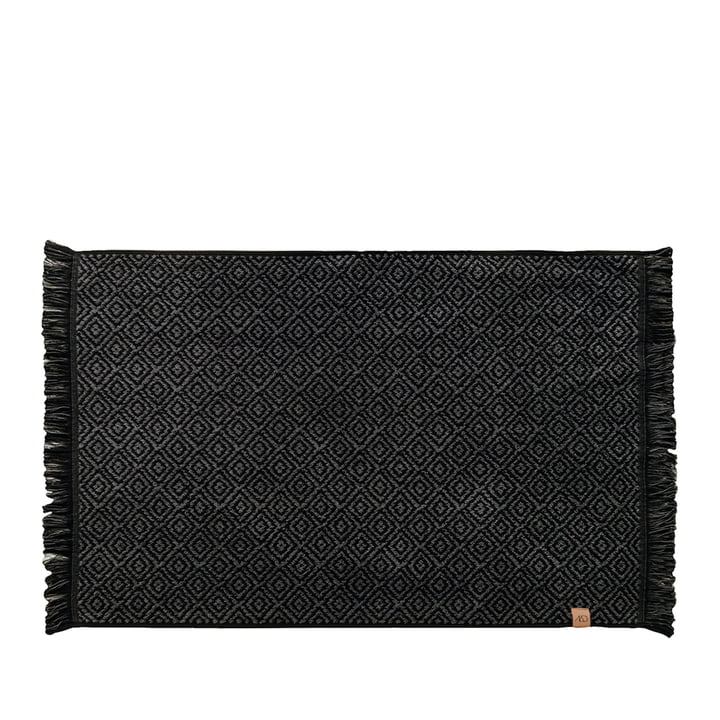Morocco Badmat 50 x 80 cm van Mette Ditmer in zwart/grijs