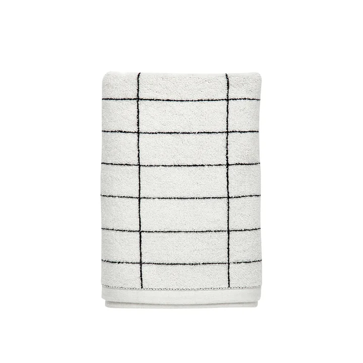 Tile Gastendoek 38 x 60 cm van Mette Ditmer in zwart / off-white