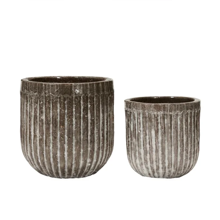 Pharao Plantenpot van House Doctor in de kleur antiek bruin