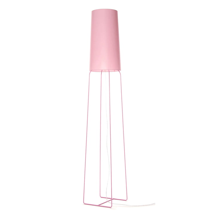 Slimsophie vloerlamp, Schakelaar naar Dim LED door frauMaier in roze