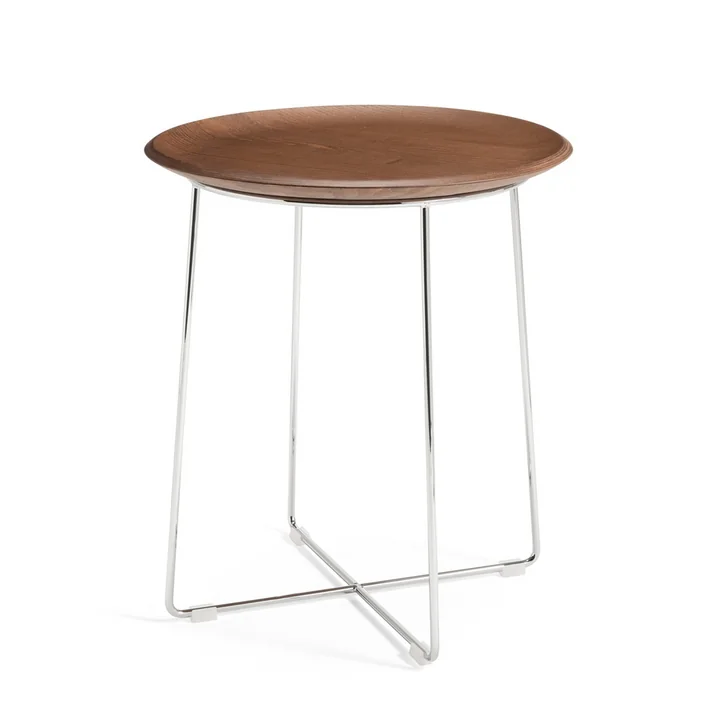 Al Wood Coffeetable van Kartell in chroom / donker beuken