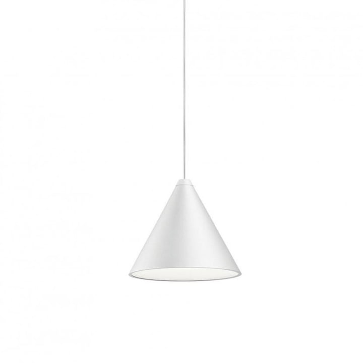 String Light Hanglamp kegelvormig hoofd van Flos (snoerlengte: 12 m) in wit