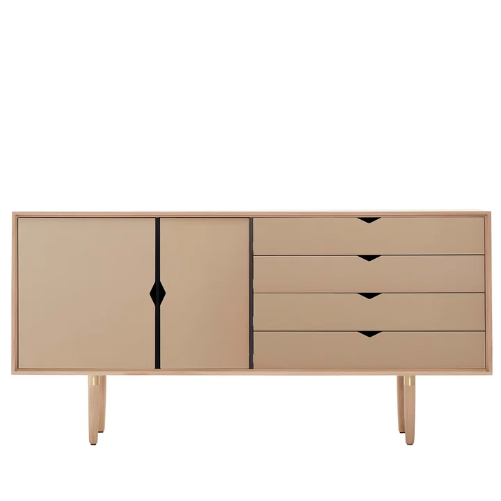 S6 Dressoir van Andersen Furniture in gezeept eiken / fronten kasjmier
