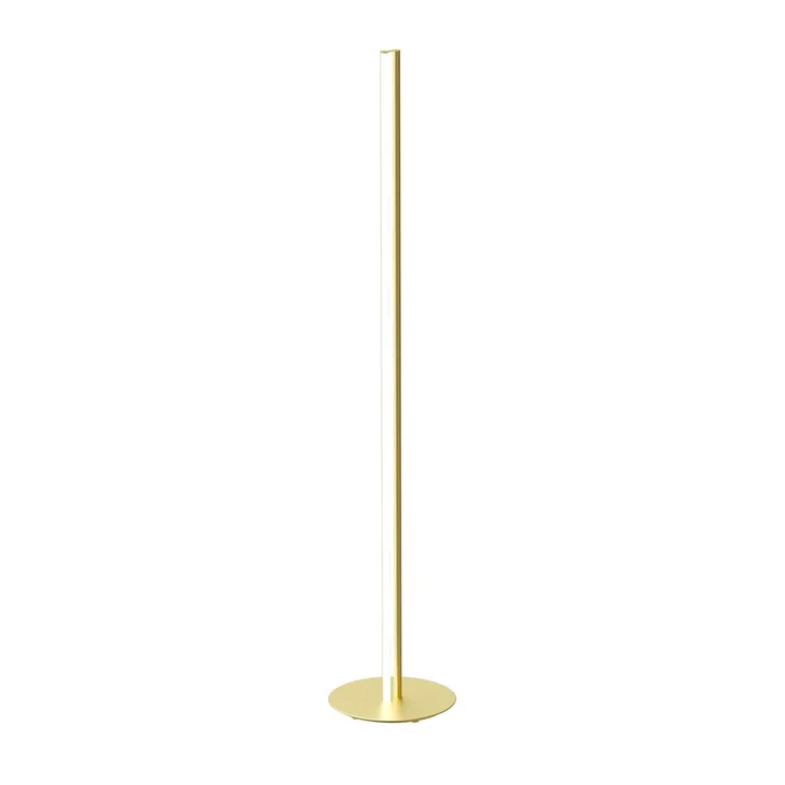 Coordinates LED-vloerlamp, champagne geanodiseerd door Flos