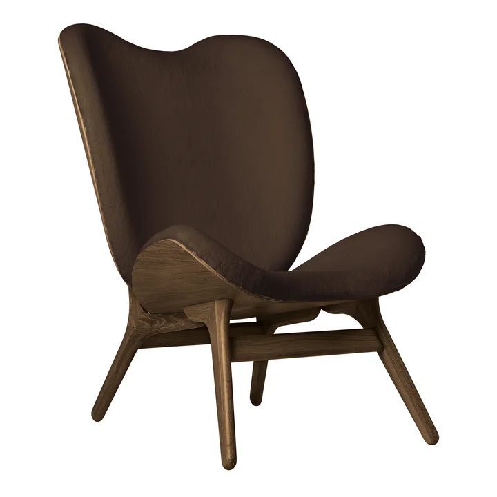 A Conversation Piece Tall Fauteuil van Umage in donker eiken / teddy bruin