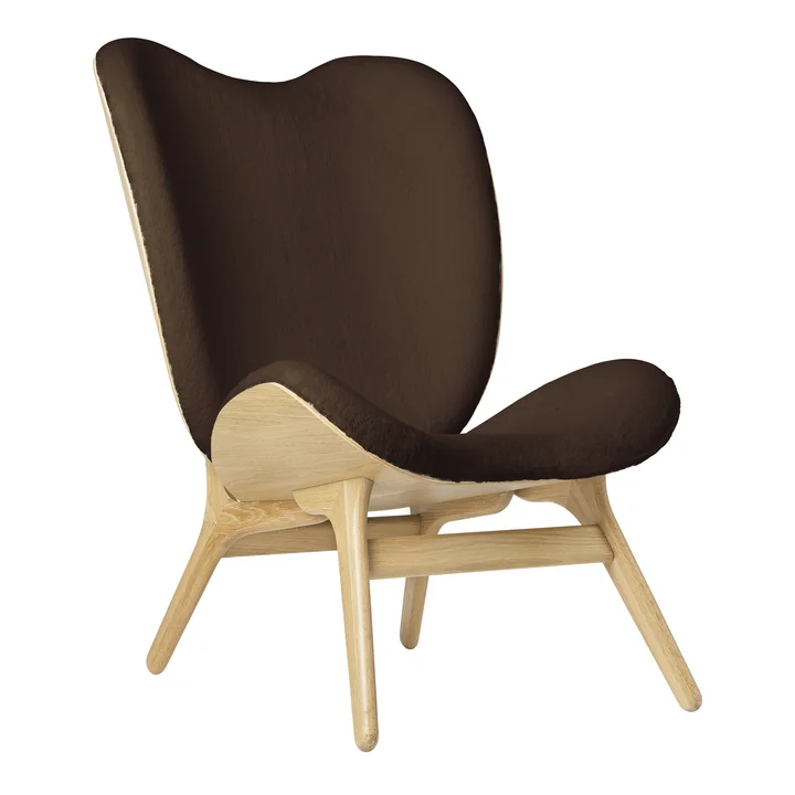 A Conversation Piece Tall Fauteuil van Umage in eik / teddy bruin