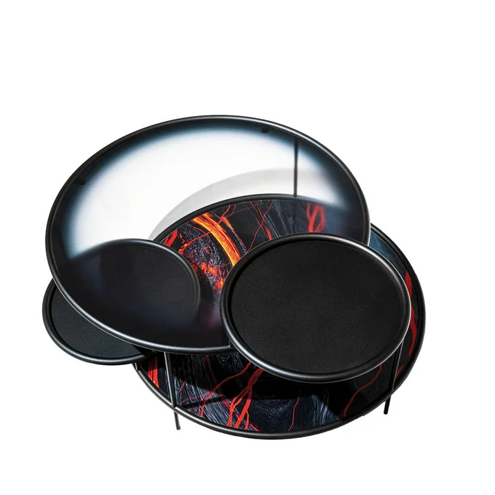 Sangaku Bijzettafel van Driade in de uitvoering zwart / Krakatoa