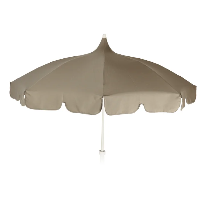 Pagoda Parasol, Ø 200 cm van Jan Kurtz in wit / taupe