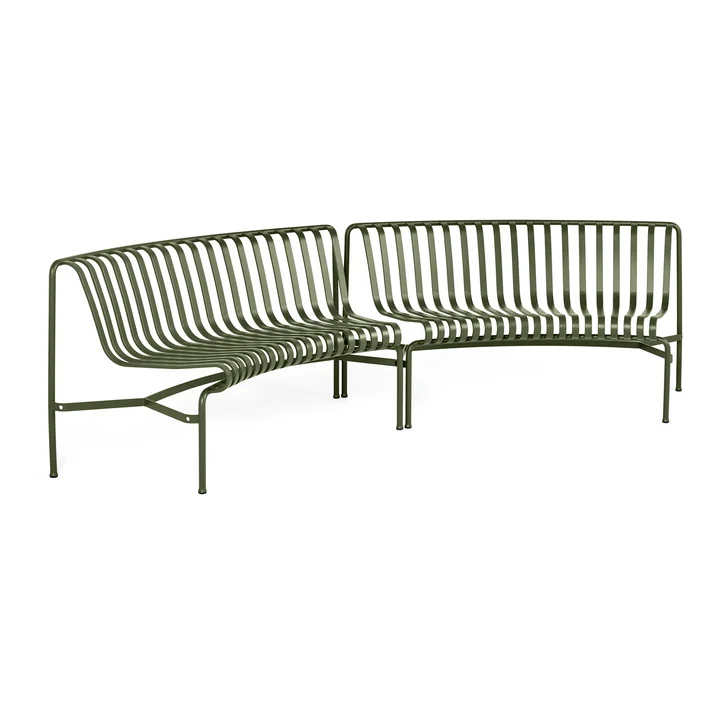 Palissade Park Dining Bench HAY In / Uit in de kleur olijf