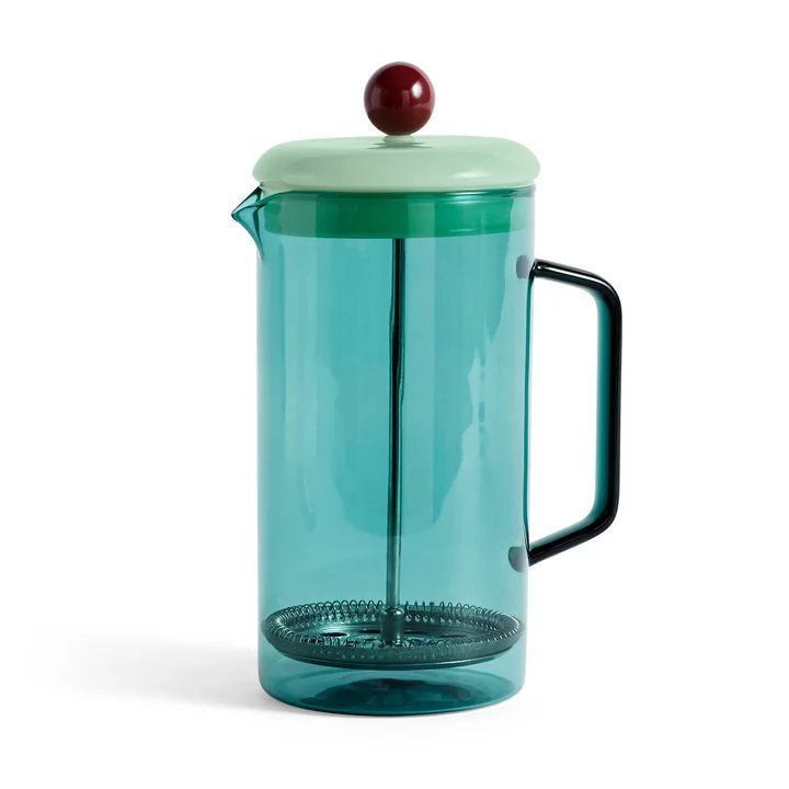 French Press koffiezetapparaat van HAY in de kleur aqua