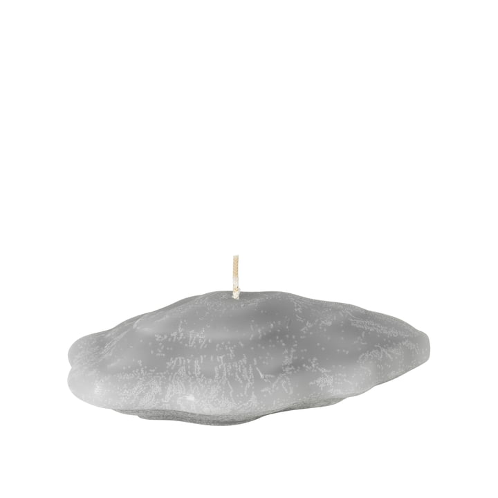 Seashell Candle Oyster in de kleur taube grey