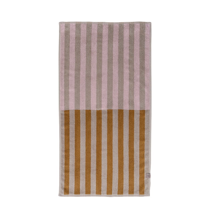 Disorder Handdoek 50 x 90 cm, powder rose van Mette Ditmer